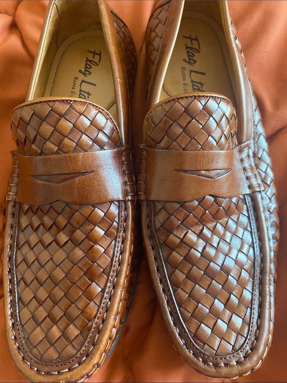 Men’s Brown Leather Penny Loafers